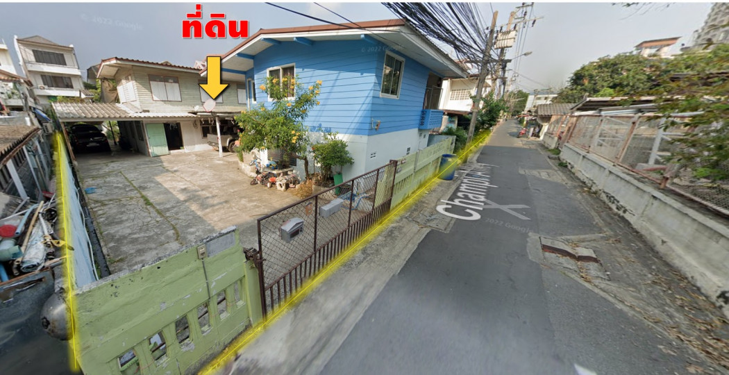 For SaleLandChaengwatana, Muangthong : Land for sale 292 square meters, Soi Chaengwattana 14 (Soi Champee), behind Big C Chaengwattana, square plot. suitable for building an apartment residential house