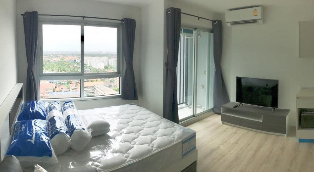 For RentCondoBang kae, Phetkasem : Condo for rent at Chewathai Petchkasem 27 (opposite Siam University) near BTS Bang Wa interchange MRT ❗️ There is a washing machine, size 24 sq m, floor 24 (pool view).
