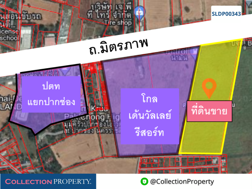 ขายที่ดินโคราช นครราชสีมา : 🔥 ขายที่ดินเปล่า 40 ไร่ 2 งาน 4 ตร.ว. ปากช่อง