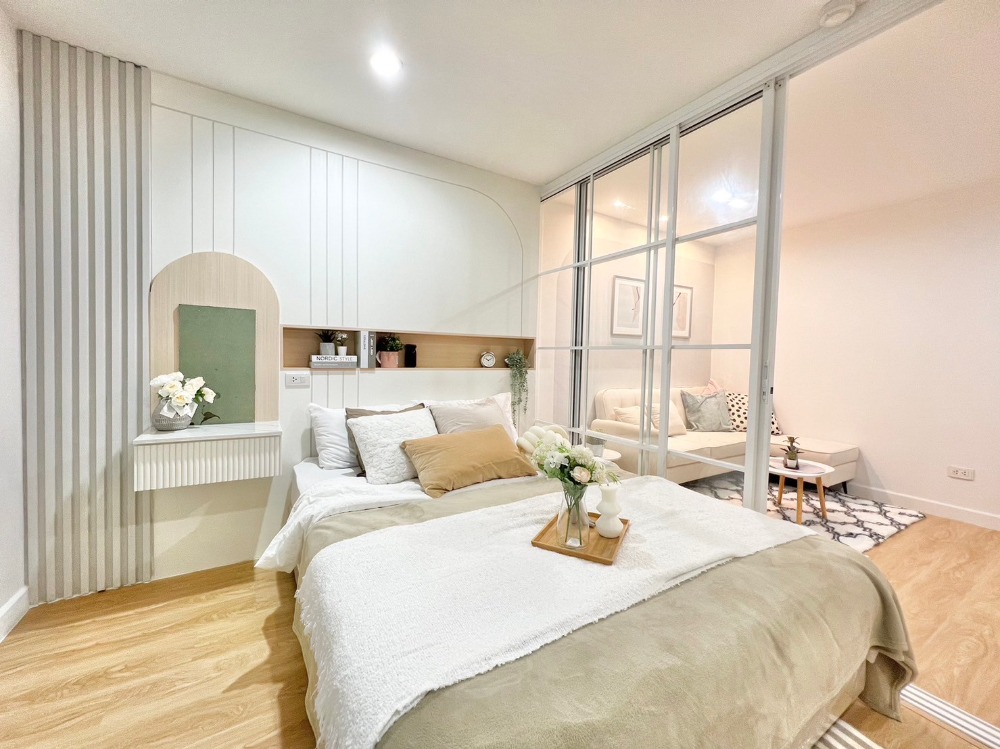 ขายคอนโดบางนา แบริ่ง ลาซาล : ห้องมินิมอลมูจิ ใหม่ สวยมมากกกก ตรงปก regent home 7