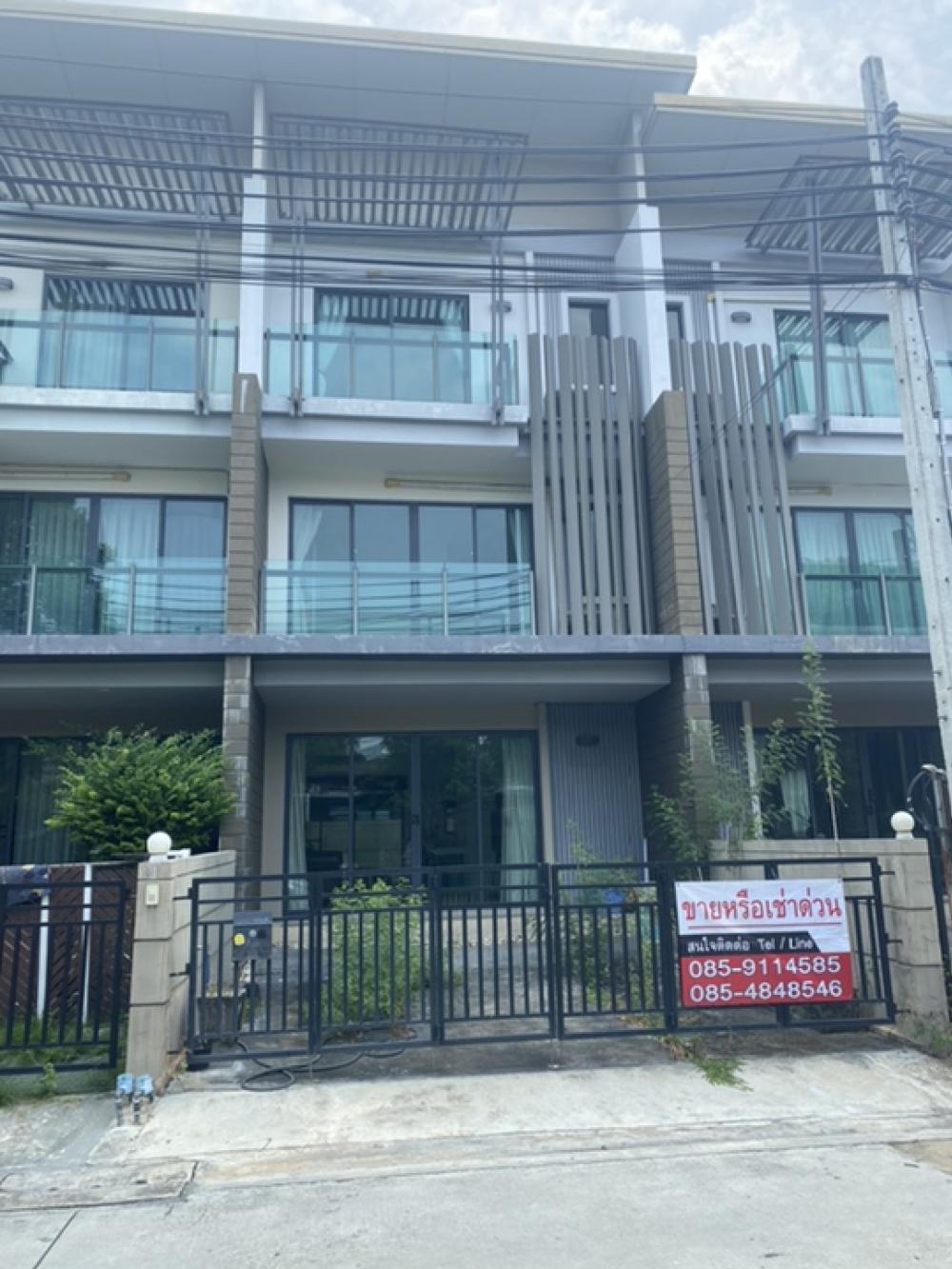 For RentTownhomeRama 2, Bang Khun Thian : ❤️❤️ For rent/sale, Town Avenue Forte Village, Town Avenue Forte 44 Soi, Saem Dam Subdistrict, Bang Khun Thian District, price only 23,000 baht, Rama 2 Soi 50, interested line/tel 0859114585. ❤️❤️ 3-storey townhouse, 3 bedrooms, 3 bathrooms, 2 parking spa
