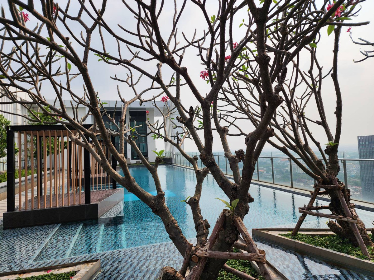 For RentCondoRattanathibet, Sanambinna : **The room is empty. Hotel-style condo, very rare, very nice, cheap price ** For rent, The Hotel Condo, next to MRT Bang Kraso. Rattanathibet line