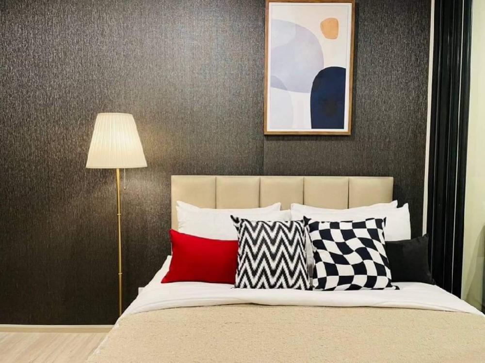 For RentCondoRatchadapisek, Huaikwang, Suttisan : Rds-0317 Condo for rent XT Huai Khwang, beautifully decorated, dark, simple and elegant✨️