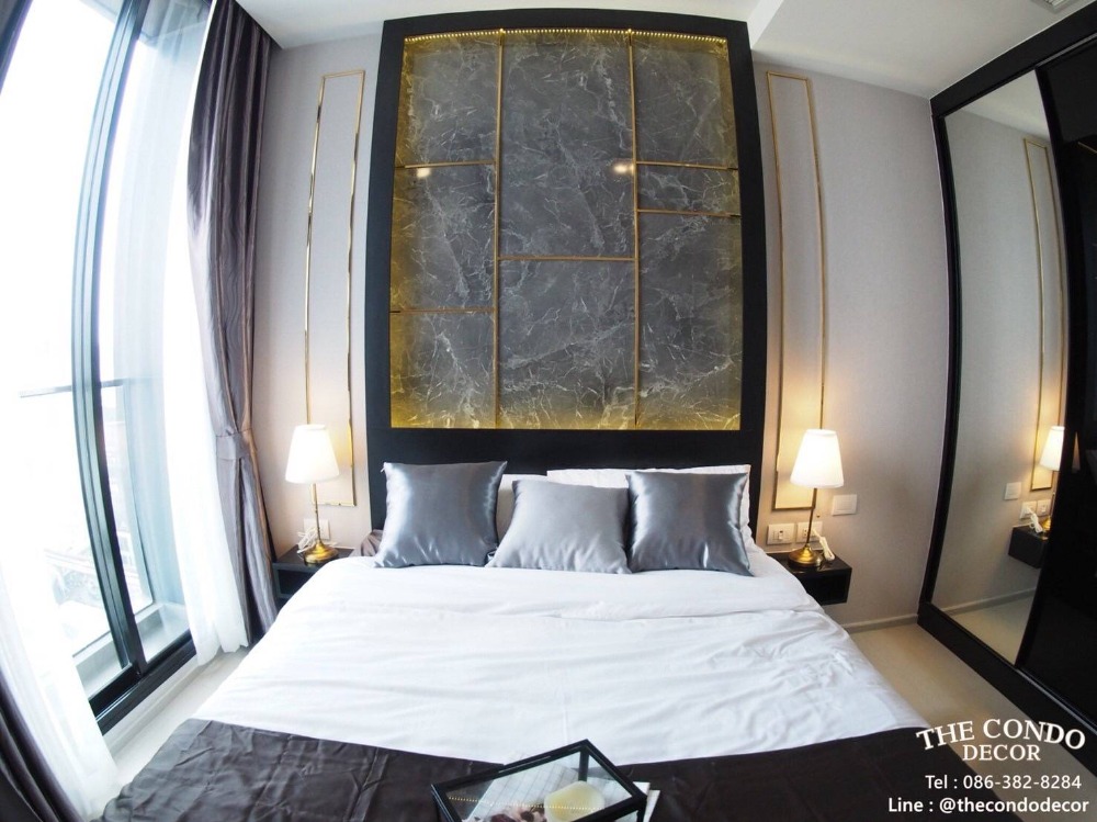 For RentCondoWitthayu, Chidlom, Langsuan, Ploenchit : New room, high floor, 2 bedrooms, 2 bathrooms for rent, Noble Ploenchit