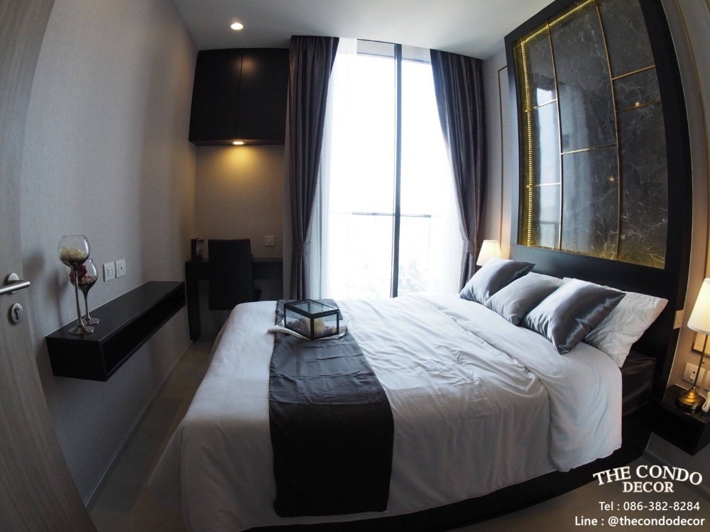 For RentCondoWitthayu, Chidlom, Langsuan, Ploenchit : New room, high floor, 2 bedrooms, 2 bathrooms for rent, Noble Ploenchit