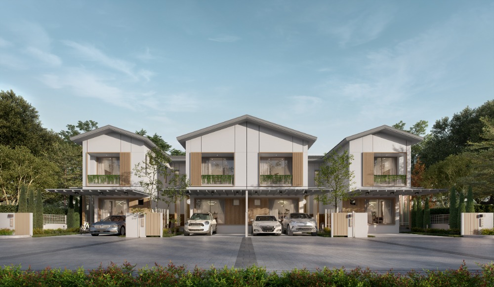 For SaleHouseNawamin, Ramindra : Buy a house and get a car!! New series house, modern Japanese style, ready to move in, Siamese KIN, Ramintra Phase 2