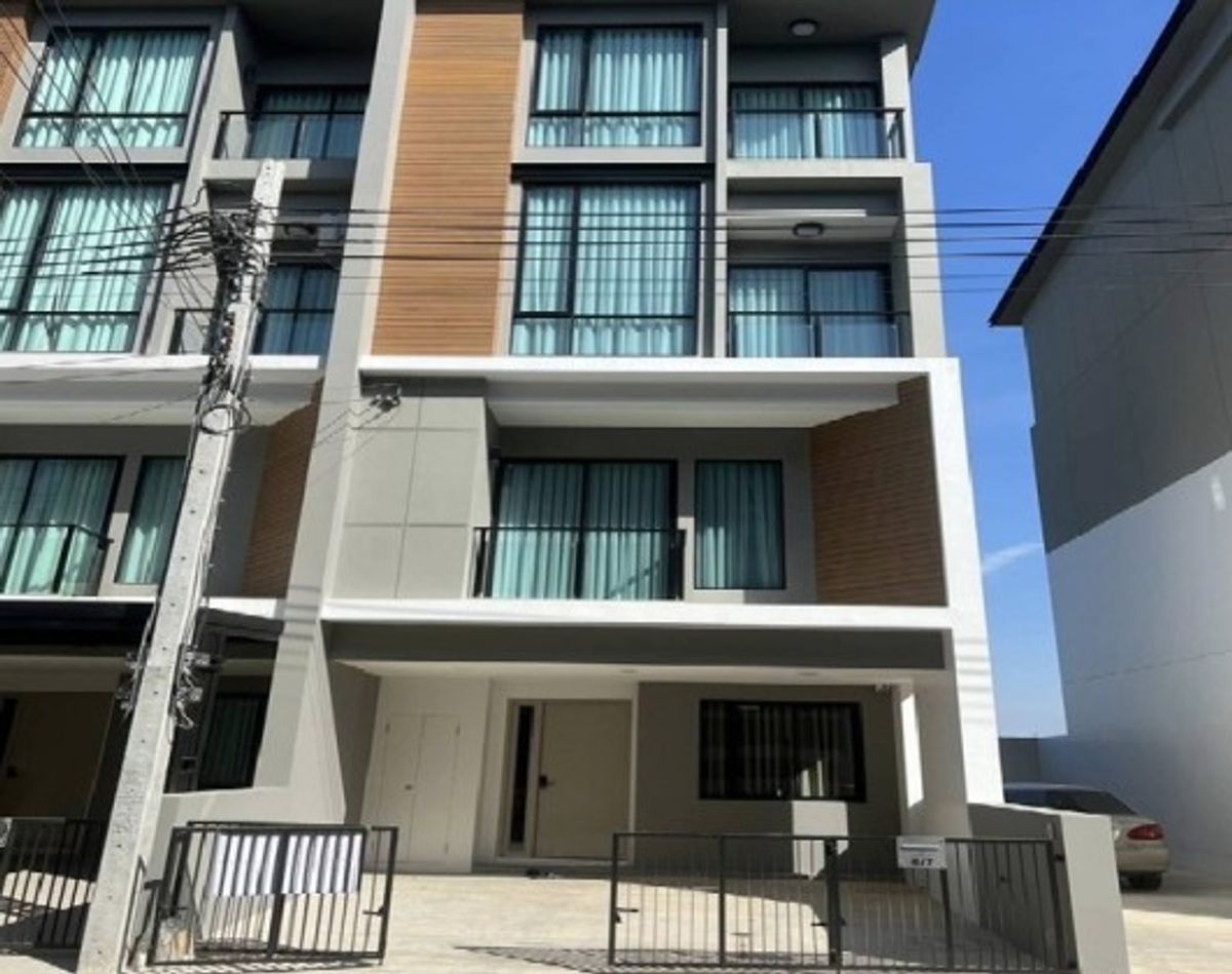 For RentHome OfficeNawamin, Ramindra : Call 081-632-0632 Townhouse for rent / Home Office 4 floors, The Harmony Project, Ram Intra 62, The Harmony, near Fashion Island, air conditioning throughout the house, some furniture, suitable for living or Home Office, can register a company.