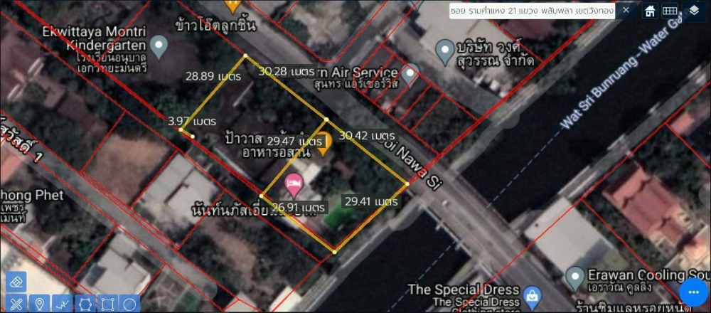 ขายบ้านรามคำแหง หัวหมาก : ขายบ้าน 2 หลัง พร้อมสระว่ายน้ำ ซอยรามคำแหง 21  บนที่ดิน 433 ตร.ว. หน้ากว้าง 60.5 เมตร ลึก 30 เมตร ใกล้ทางด่วนและรถไฟฟ้าสายสีเหลือง ขาย  96 ลบ.*