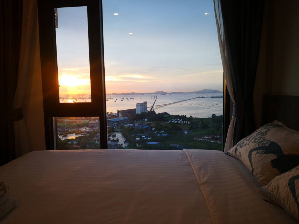 ให้เช่าคอนโดศรีราชา แหลมฉบัง บ้านบึง : ให้เช่าคอนโด ไนท์บริดจ์ ดิโอเชียล ศรีราชา วิวทะเล