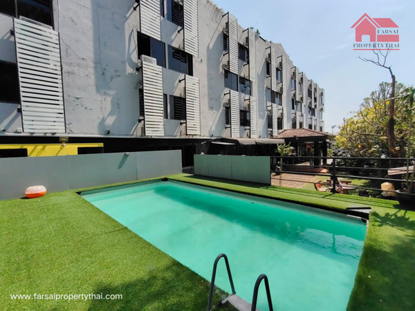 For SaleHotel&Apartment BusinessOnnut, Udomsuk : 4-storey apartment for sale, area 302 square meters, usable area 2,200 square meters, 84 rooms with 90% tenants, On Nut Road, Suan Luang, selling price 50 million baht.