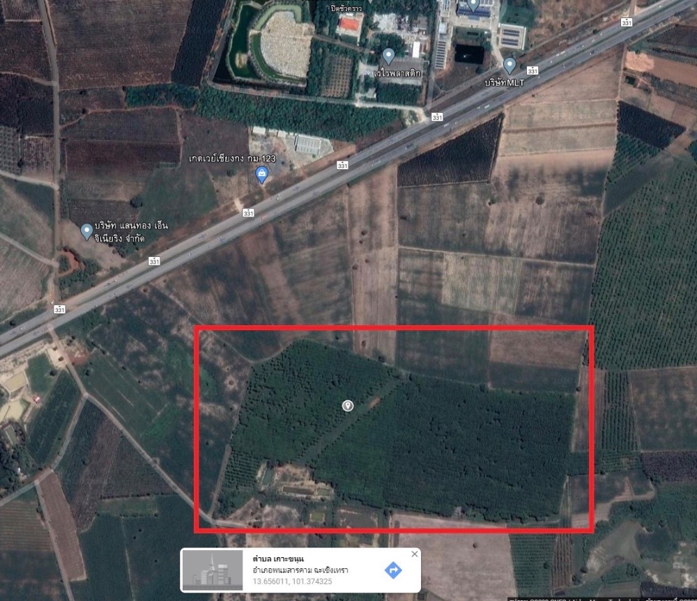 For SaleLandChachoengsao : Big plot of land for sale, 100 rai, Pad Riw, Chachoengsao, Phanom Sarakham