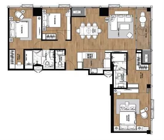 ขายคอนโดคลองเตย กล้วยน้ำไท : ขายด่วน! Wyndham Residence Bangkok (Siamese Exclusive Queens) ชั้น 29  วิวสวนเบญจกิติ 127.52 ตร.ม. 3 ห้องนอน  ใจกลางอโศก–พระราม 4 ใกล้ MRT ศูนย์สิริกิติ์ เพียง 100 เมตร ที่สุดของทำเลที่ได้ทั้งวิวสวนใหญ่ วิวโค้งน้ำบางกระเจ้า และบริการแบบโรงแรมชั้นนำ