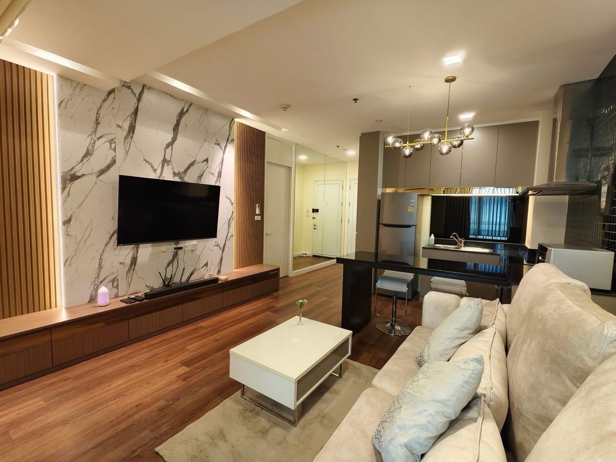 ให้เช่าคอนโดสุขุมวิท อโศก ทองหล่อ : 🔥For rent 🔥Nusasiri Grand 2-2BR  80 sqm Modern Style , 082-459-4297