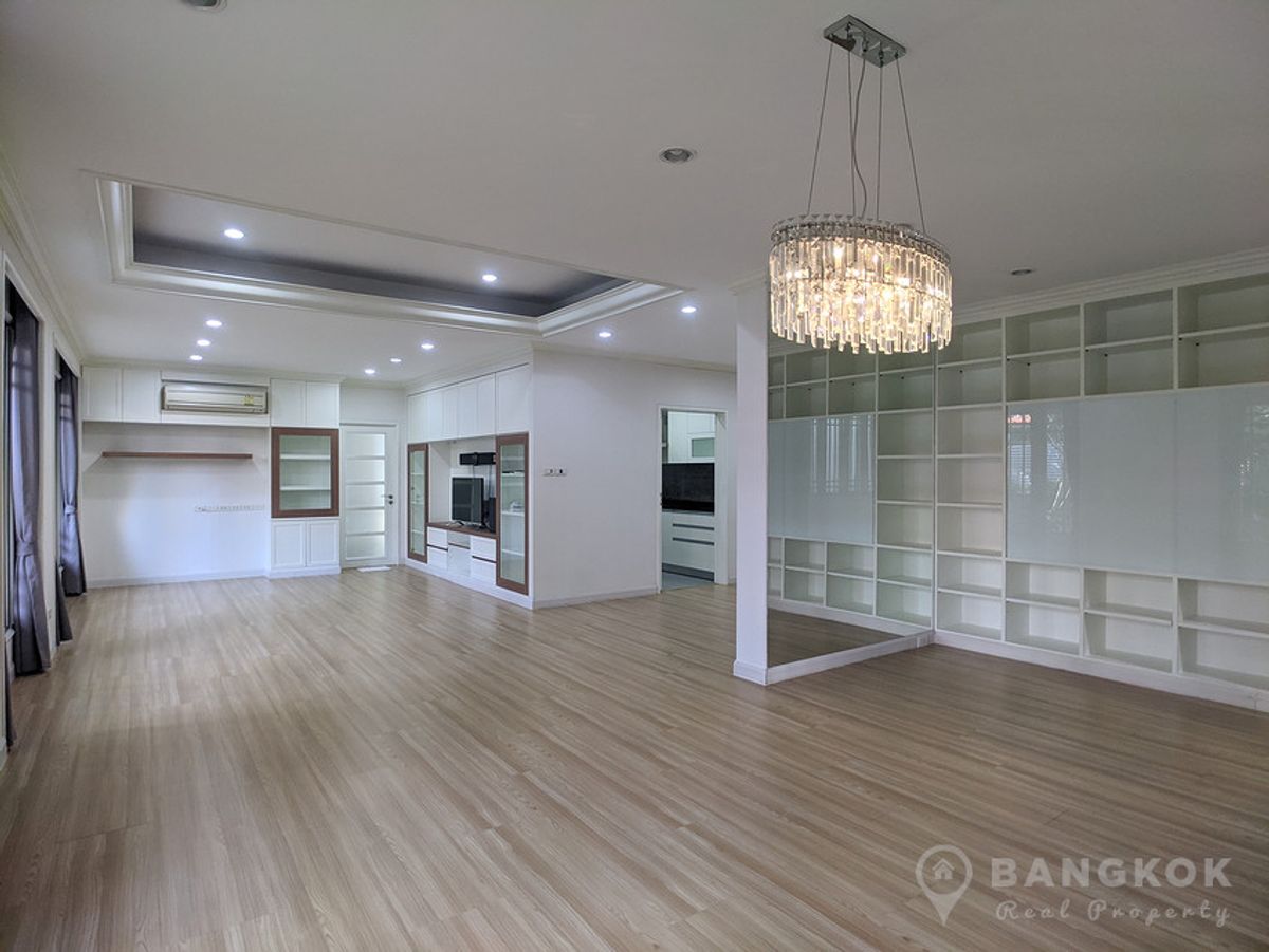 ให้เช่าบ้านบางนา แบริ่ง ลาซาล : บ้านเดี่ยวปรับปรุงใหม่ในหมู่บ้านรั้วรอบขอบชิด 4 นอน 4 น้ำ ให้เช่า ใกล้อิเกีย บางนา