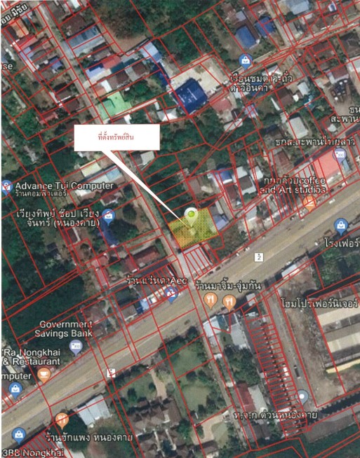 For SaleHouseNong Khai : Land for sale 2 ngan 15.30 sq.w. in Nong Khai city with 2-storey house 300 sq.m. Soi Don Daeng, Mueang Nong Khai District