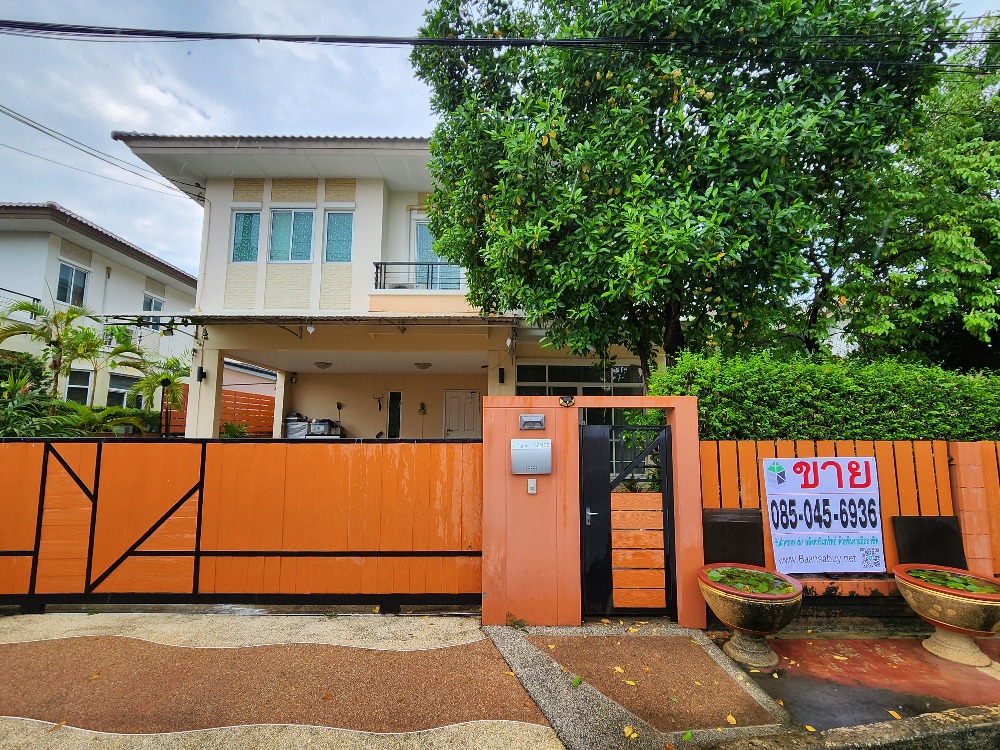 ขายบ้านพระราม 5 ราชพฤกษ์ บางกรวย : บ้านเดี่ยว แปลงริม ติดถนนราชพฤกษ์ 3นอน 3น้ำ 69.3ตรวา. 7.6ลบ.