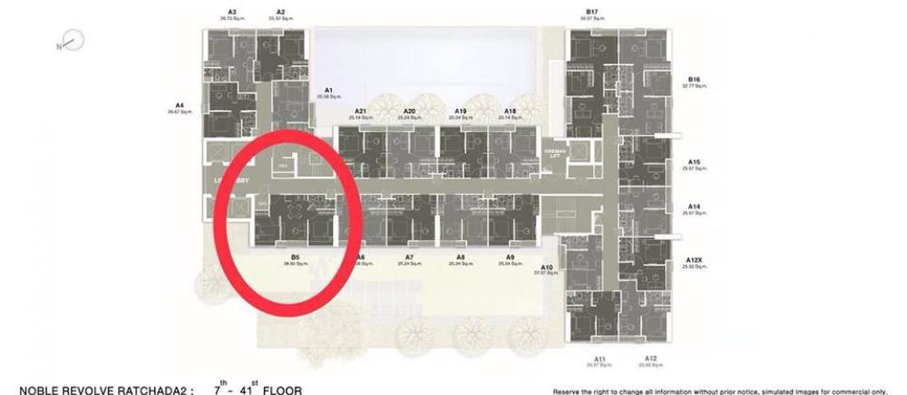 For RentCondoRatchadapisek, Huaikwang, Suttisan : 🔥For urgent rent🔥Noble Revolve Ratchada 2 (2 bedrooms, 1 bathroom, ready to move in) near MRT Cultural Center Station, convenient transportation