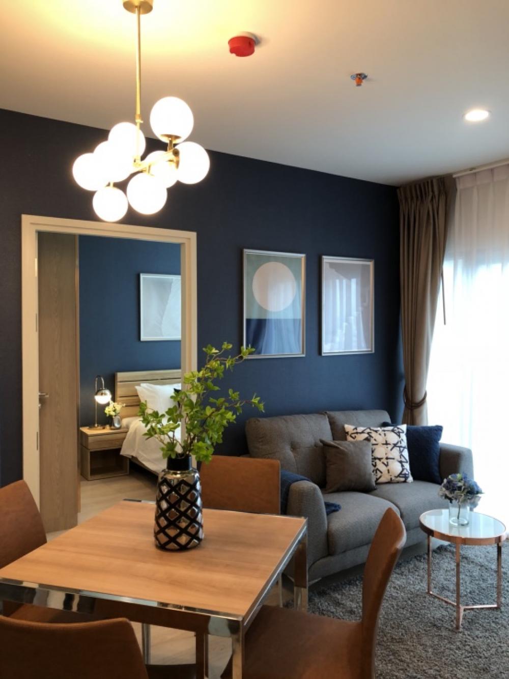 For RentCondoRatchadapisek, Huaikwang, Suttisan : 🔥For urgent rent🔥Noble Revolve Ratchada 2 (2 bedrooms, 1 bathroom, ready to move in) near MRT Cultural Center Station, convenient transportation