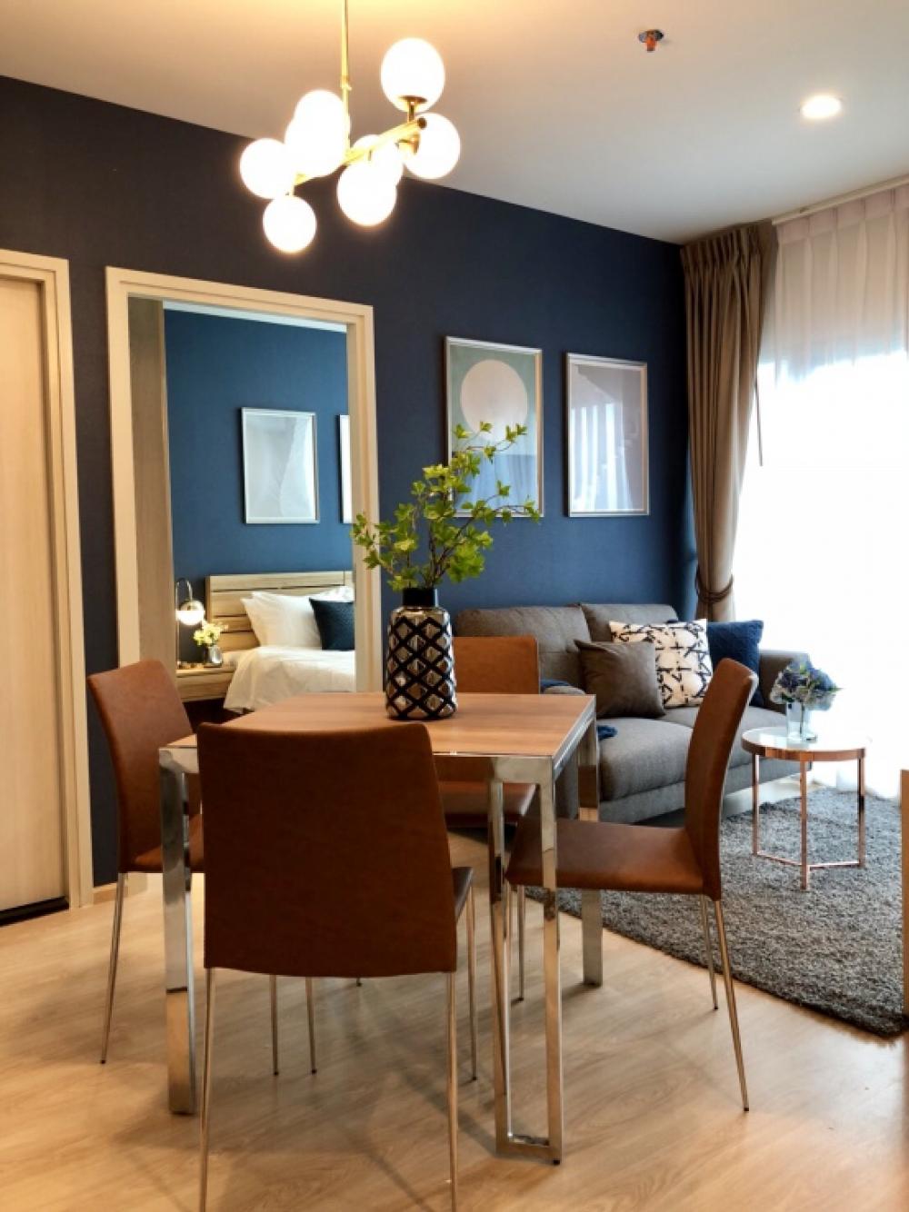 For RentCondoRatchadapisek, Huaikwang, Suttisan : 🔥For urgent rent🔥Noble Revolve Ratchada 2 (2 bedrooms, 1 bathroom, ready to move in) near MRT Cultural Center Station, convenient transportation