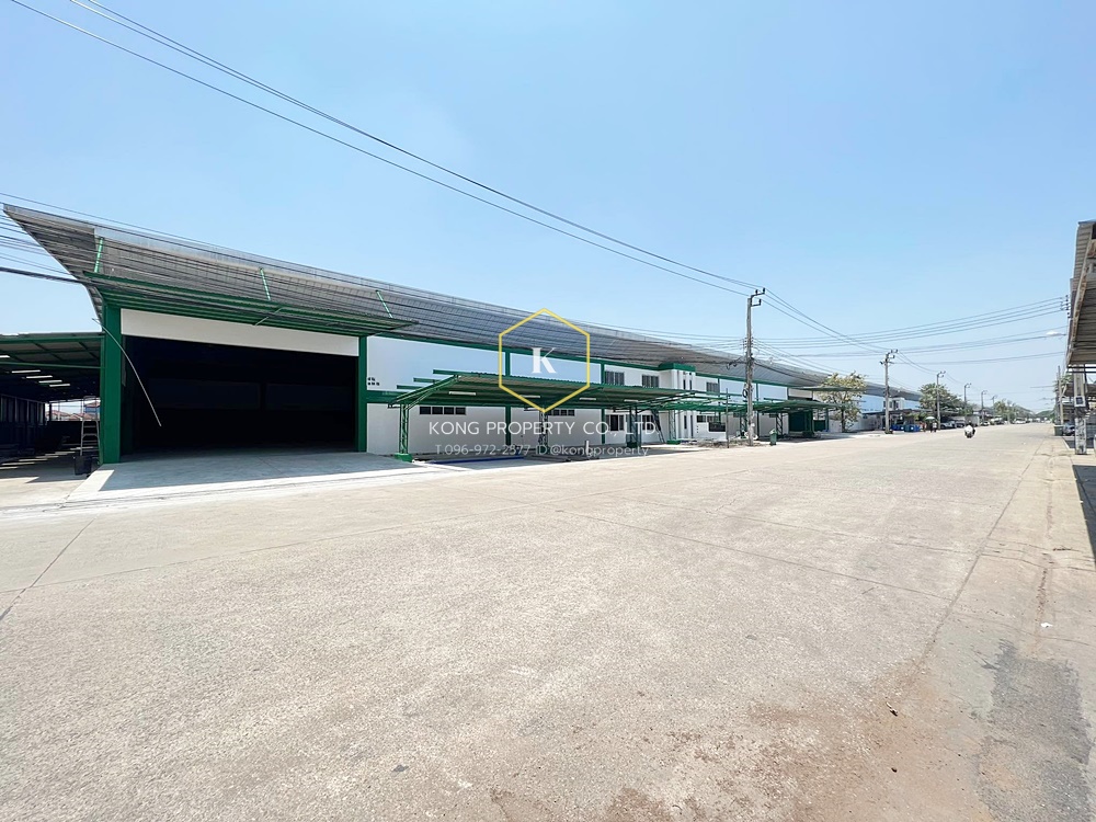 For RentWarehouseNonthaburi, Bang Yai, Bangbuathong : Warehouse for rent, Bang Bua Thong, Nonthaburi, next to the main road, area 3000-9000 sq m.