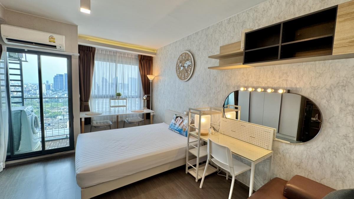 For RentCondoOnnut, Udomsuk : ❌❌❌ Already reserved. 25🍀 Beautiful view, not blocked 🚇BTS Bangchak 20 meters