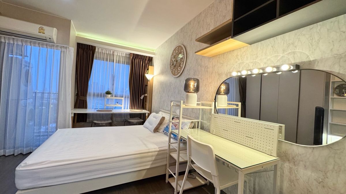 For RentCondoOnnut, Udomsuk : ❌❌❌ Already reserved. 25🍀 Beautiful view, not blocked 🚇BTS Bangchak 20 meters