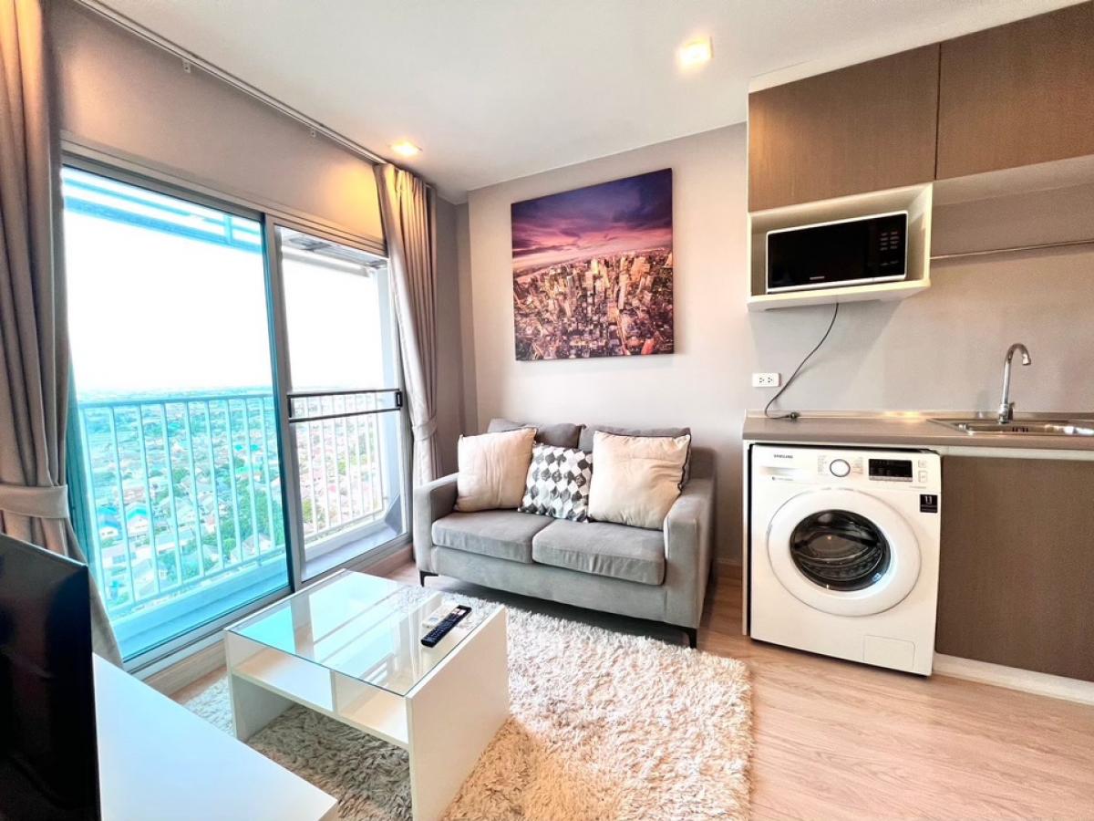 For RentCondoNonthaburi, Bang Yai, Bangbuathong : For rent!!️ Casa Condo @MRT Sam Yaek Bang Yai, 29th floor, studio room, east side, complete electrical appliances, area size 21 sq m, room ready to move in