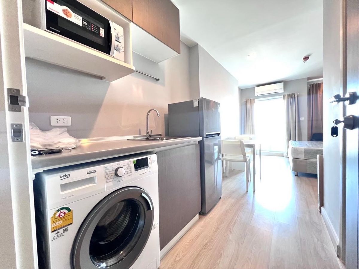 For RentCondoNonthaburi, Bang Yai, Bangbuathong : For rent!!️ Casa Condo @MRT Sam Yaek Bang Yai, 29th floor, studio room, east side, complete electrical appliances, area size 21 sq m, room ready to move in