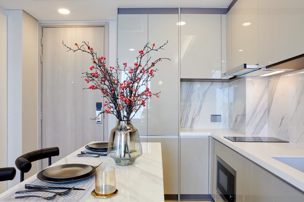 For SaleCondoKhlongtoei, Kluaynamthai : Condo for sale: Wyndham Residence Bangkok (Siamese Exclusive Queens), 19th floor, size 34.32 sq m., 1 bedroom, 1 bathroom, High Rise condo, convenient travel, near MRT Queen Sirikit Center, only 100 m.