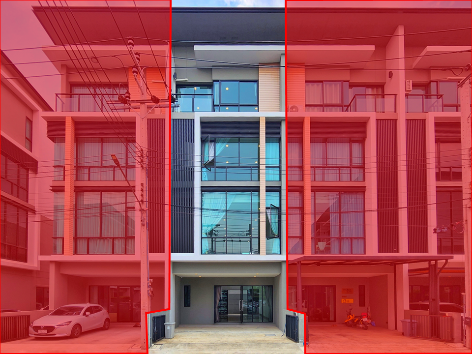 For SaleTownhomeKaset Nawamin,Ladplakao : 4-storey home office for sale, Premium Place Village Agriculture-Nawamin Sukonthasawat Road, 24.7 sq m., Cheapest price in the project.