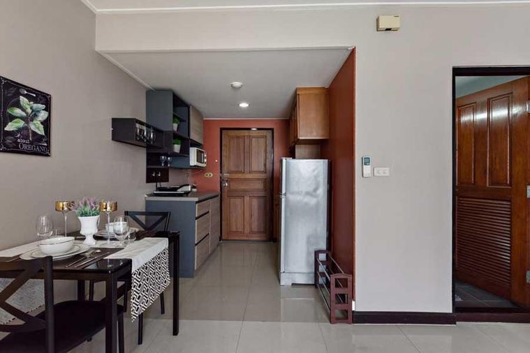 For RentCondoRatchathewi,Phayathai : Beautiful room, high floor, beautiful view, best price in Phayathai area, only 12,000 baht,