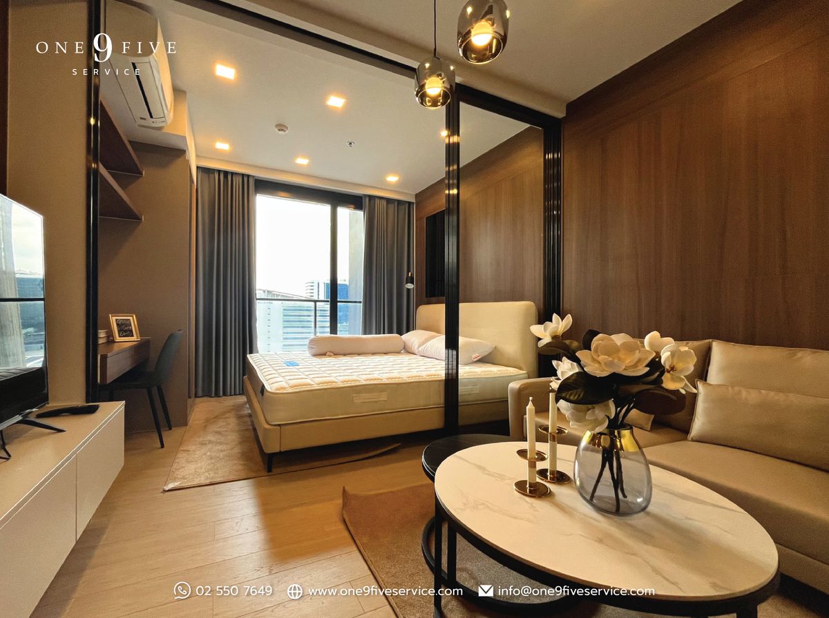 For RentCondoRama9, Petchburi, RCA : 🔥𝑯𝑶𝑻 𝑫𝑬𝑨𝑳🔥𝐎𝐧𝐞𝟗𝐟𝐢𝐯𝐞 𝐑𝐚𝐦𝐚𝟗🌻Studio, size 26 sq.m. 18,000 baht. 🌻
