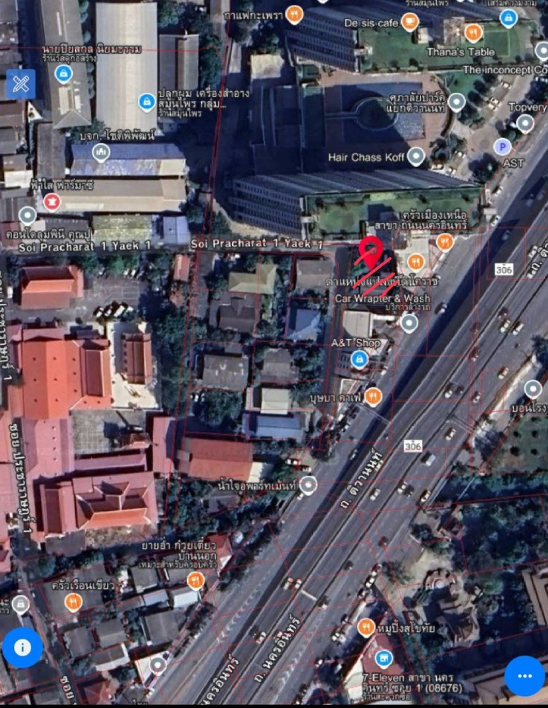 For SaleLandRama5, Ratchapruek, Bangkruai : Land + buildings for sale, economic location, near Rama 5 Road, near Tiwanon Intersection, near Supalai Park Tiwanon Condo