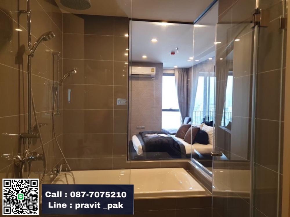 ให้เช่าคอนโดราชเทวี พญาไท : ให้เช่า Q Chidlom-Phetchaburi 1 นอน 45 ตร.ม. ห้องใหญ่ มีอ่างอาบน้ำ แต่งอย่างดี วิวไม่บล็อค