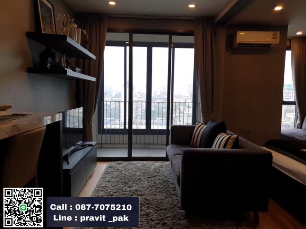 ให้เช่าคอนโดราชเทวี พญาไท : ให้เช่า Q Chidlom-Phetchaburi 1 นอน 45 ตร.ม. ห้องใหญ่ มีอ่างอาบน้ำ แต่งอย่างดี วิวไม่บล็อค