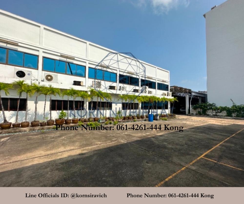For RentFactoryBangna, Bearing, Lasalle : Rental factory La Sal - Sukhumvit 105, a total area of ​​7,700 square meters, convenient to access Near the transportation