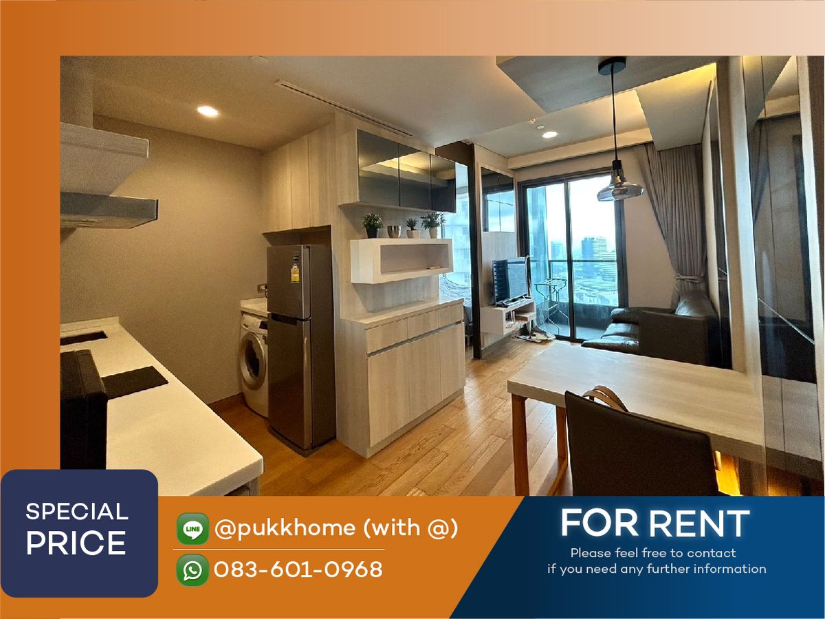 For RentCondoSukhumvit, Asoke, Thonglor : The Lumpini 24. Separate kitchen layout. The actual room is beautifully decorated as shown in the picture. ✨ Fully Furnished ✨📞 Line : @pukkhome (with @)