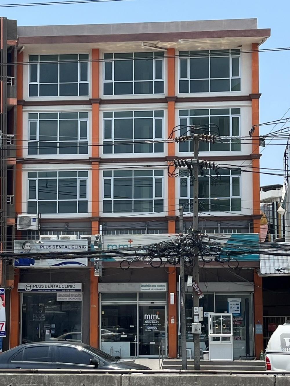 For SaleShop HouseChaengwatana, Muangthong : 5 -storey commercial building, beautiful road, Ngamwongwan, selling with tenants