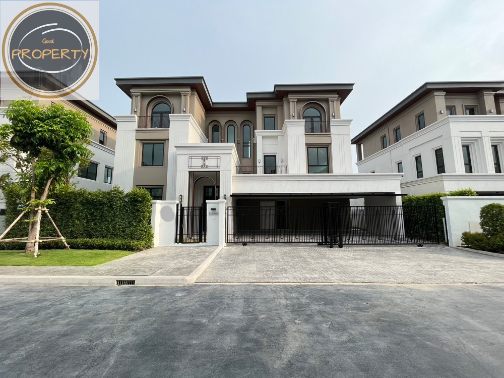 ขายบ้านพัฒนาการ ศรีนครินทร์ : บ้านเดี่ยวหรู แซงค์ รอยัล กรุงเทพกรีฑา (G-027) แบบบ้าน : SOUL 3 ชั้น, เนื้อที่ 120 ตารางวา หันหน้าทิศใต้