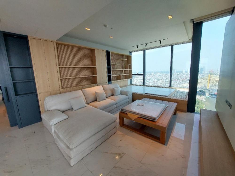 ให้เช่าคอนโดพระราม 3 สาธุประดิษฐ์ : Rental : Canapaya Residences , Duplex 4 Bed 6 Bath , 305 S.qm , High Floor , River View
