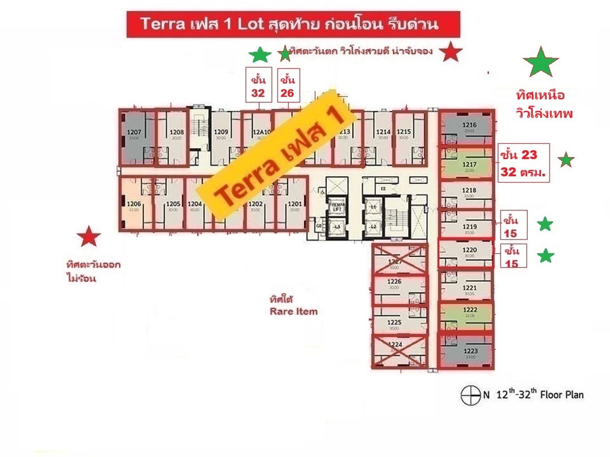 ขายดาวน์คอนโดปทุมธานี รังสิต ธรรมศาสตร์ : ขายดาวน์ Terra Residence เฟส 1 และ เฟส 2 ม.ธรรมศาสตร์ รังสิต ด่วนก่อนปิดเฟส 1