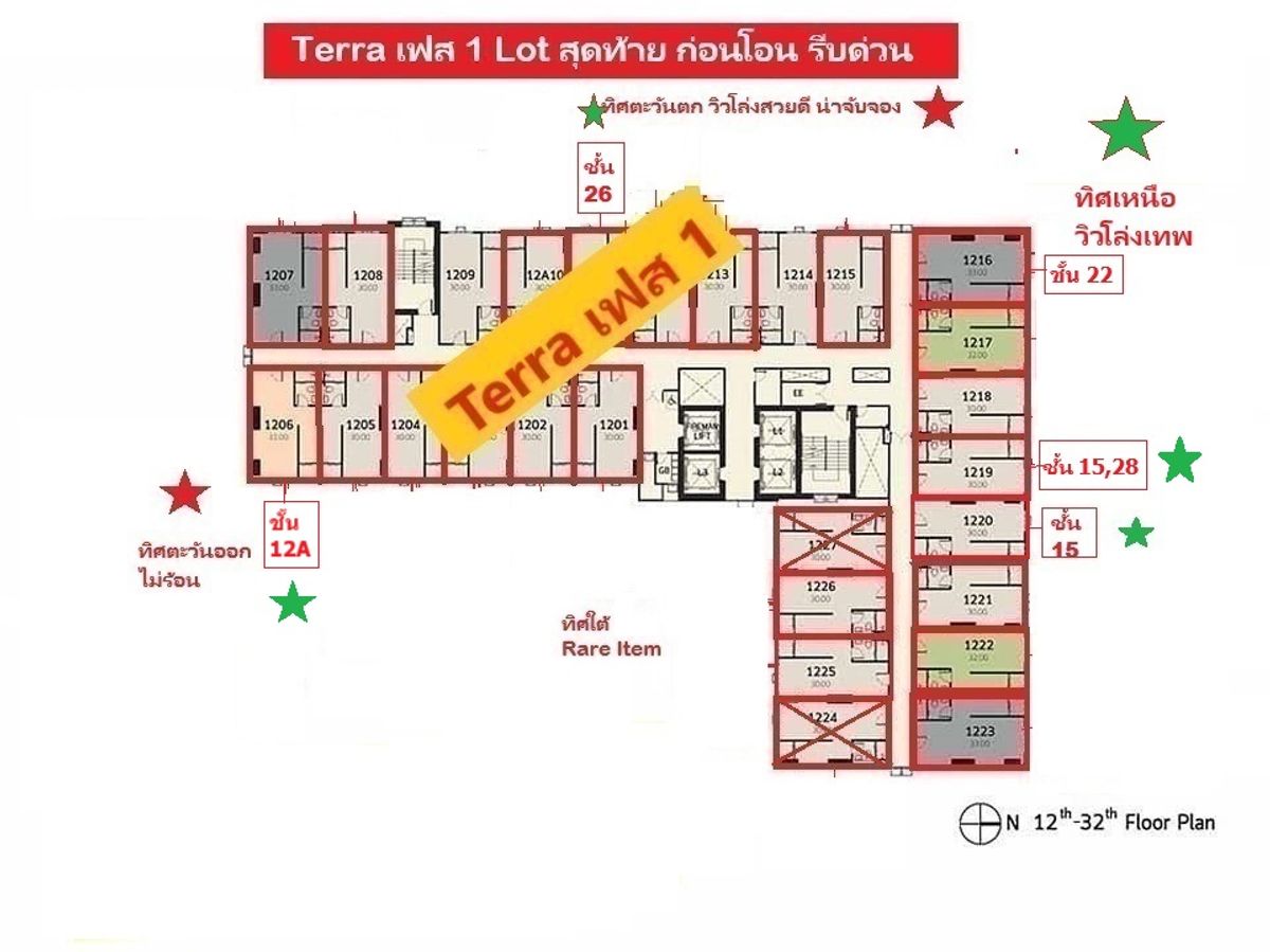 ขายดาวน์คอนโดปทุมธานี รังสิต ธรรมศาสตร์ : ขายดาวน์ Terra Residence เฟส 1 และ เฟส 2 ม.ธรรมศาสตร์ รังสิต ด่วนก่อนปิดเฟส 1