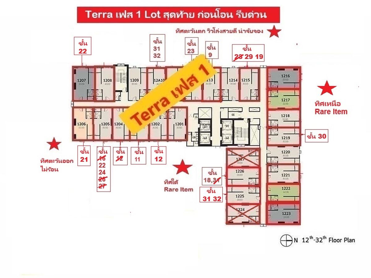 ขายดาวน์คอนโดปทุมธานี รังสิต ธรรมศาสตร์ : ขายดาวน์ Terra Residence เฟส 1 และ เฟส 2 ม.ธรรมศาสตร์ รังสิต ราคาถูกพิเศษ