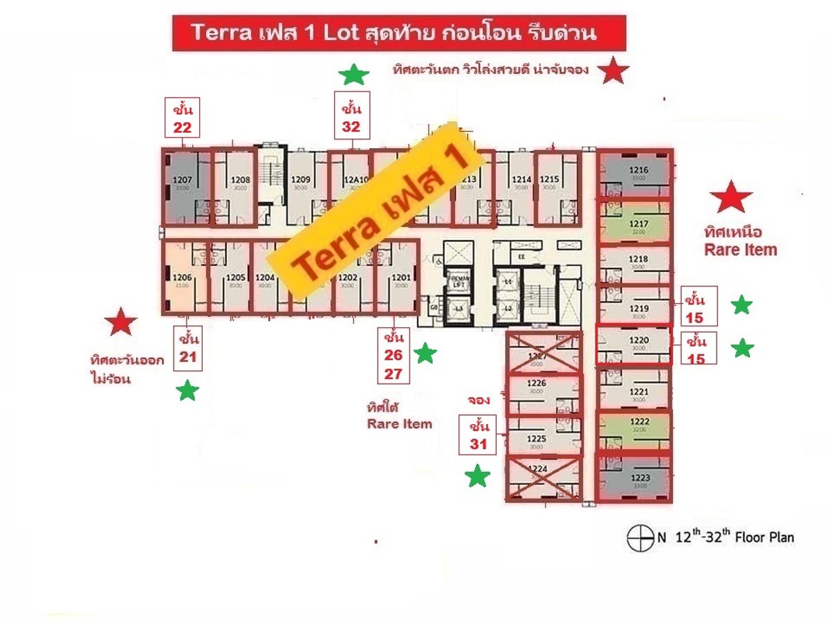 ขายดาวน์คอนโดปทุมธานี รังสิต ธรรมศาสตร์ : ขายดาวน์ Terra Residence เฟส 1 และ เฟส 2 ม.ธรรมศาสตร์ รังสิต ด่วนก่อนปิดเฟส 1