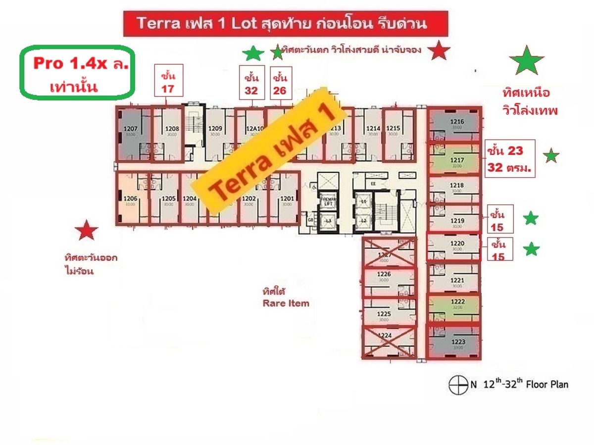 ขายดาวน์คอนโดปทุมธานี รังสิต ธรรมศาสตร์ : ขายดาวน์ Terra Residence เฟส 1 และ เฟส 2 ม.ธรรมศาสตร์ รังสิต ด่วนก่อนปิดเฟส 1