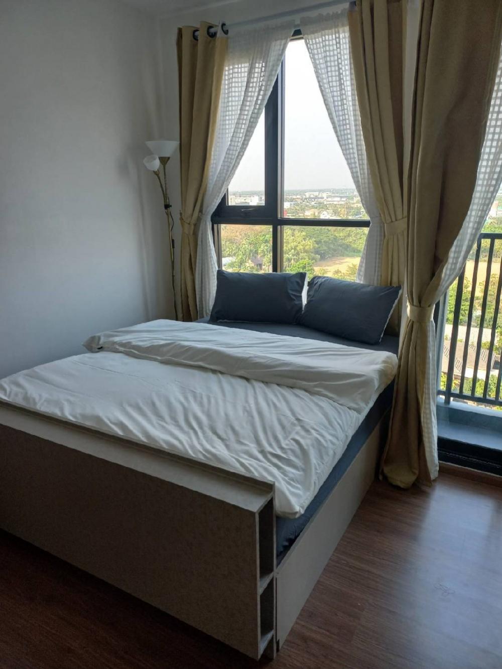 For RentCondoMin Buri, Romklao : Beautiful room, ready to move in Electrical appliances ready, 10th floor, studio, east side, auspicious room number.
