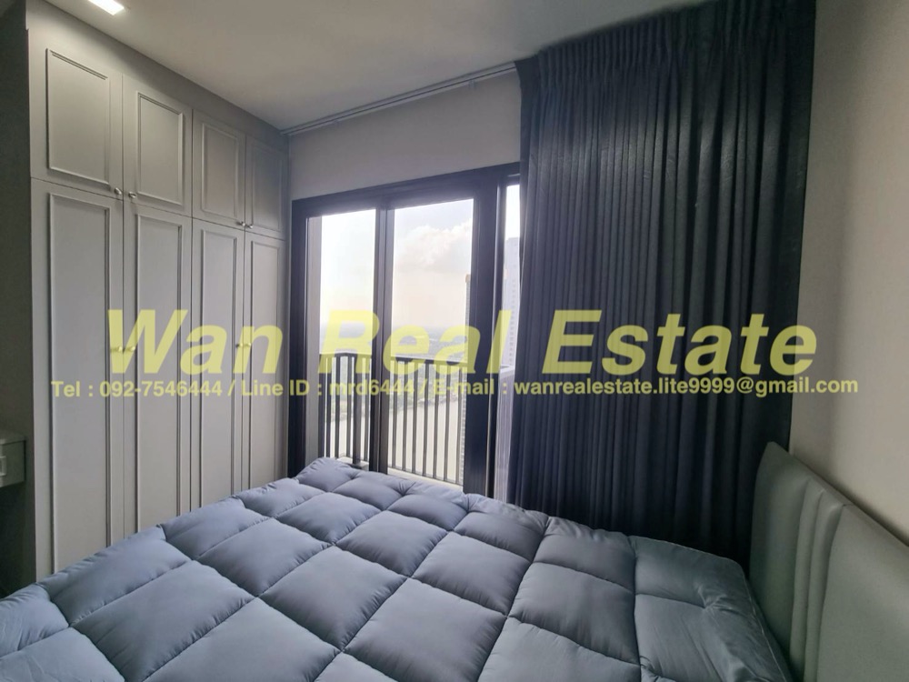 For RentCondoRattanathibet, Sanambinna : Condo for rent, The politan rive, 52nd floor, size 30 sq m, beautifully decorated, ready to move in