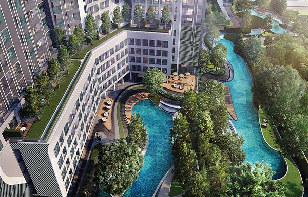 For SaleCondoBangna, Bearing, Lasalle : For sale Ideo O2 Ideo O2, resort style condo, large central area, near BTS Bangna 300 meters, Building A, 33rd floor, City View 1 Bed 32.77 sq m., 3.3 million baht* (sold with tenant)