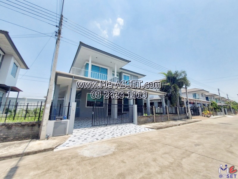 ให้เช่าบ้านปทุมธานี รังสิต ธรรมศาสตร์ : ให้เช่าบ้านเดี่ยว ย่าน รังสิต คลองสาม ลำสามแก้ว บึงยี่โถ คลองหลวง : ม.ฉัตรหลวง 14 รังสิต-คลองสาม : 2 ชั้น 59.4 ตร.วา : CODE NN-91256