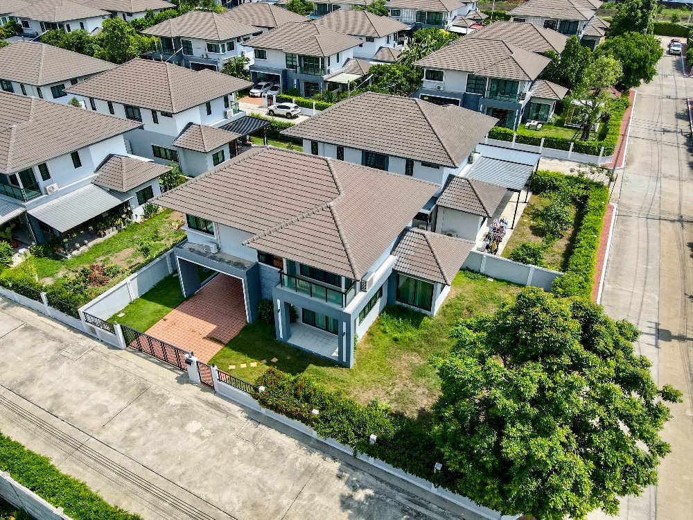 For SaleHousePathum Thani,Rangsit, Thammasat : House for sale, 88/10, well decorated, ready to move in, Baan Bunyakorn Lake Park, Rangsit, Klong 6.